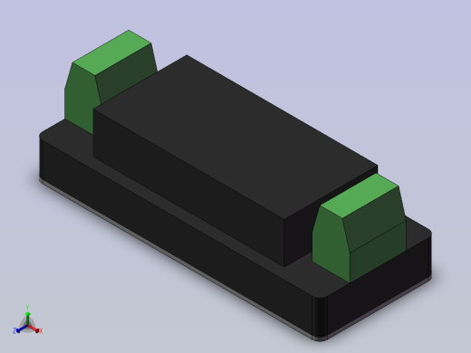 霍尔电源模块URA4812LD-20WR3正等轴测缩略图