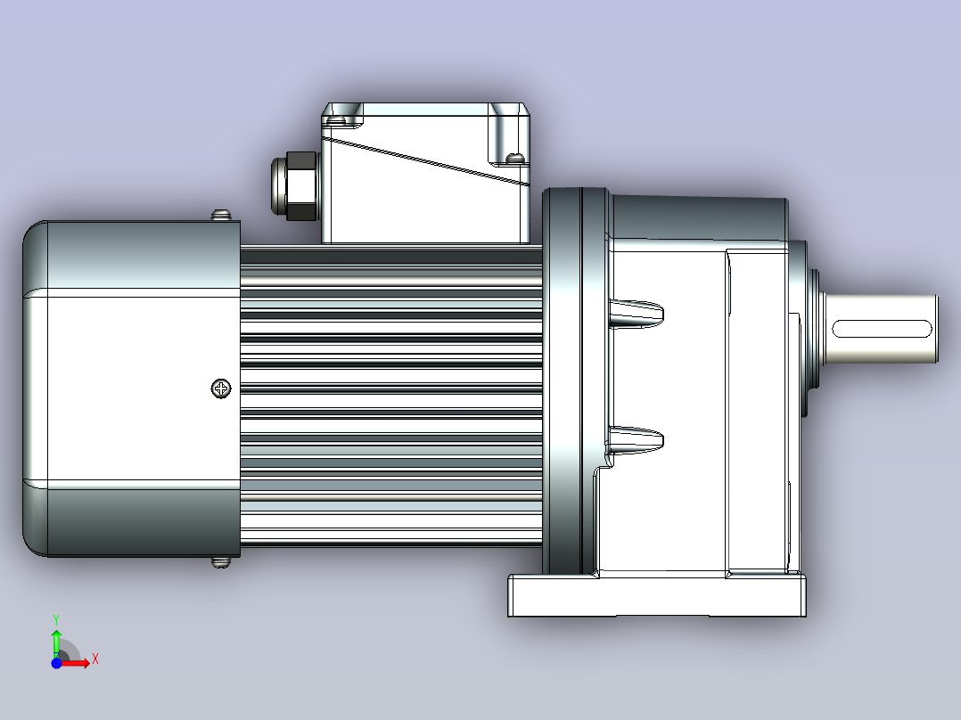 JSCC变频减速电机 f250h03-U前视图