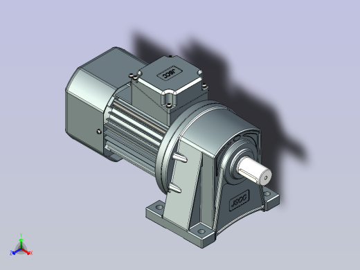 JSCC变频减速电机 f250h03-U正等轴测缩略图
