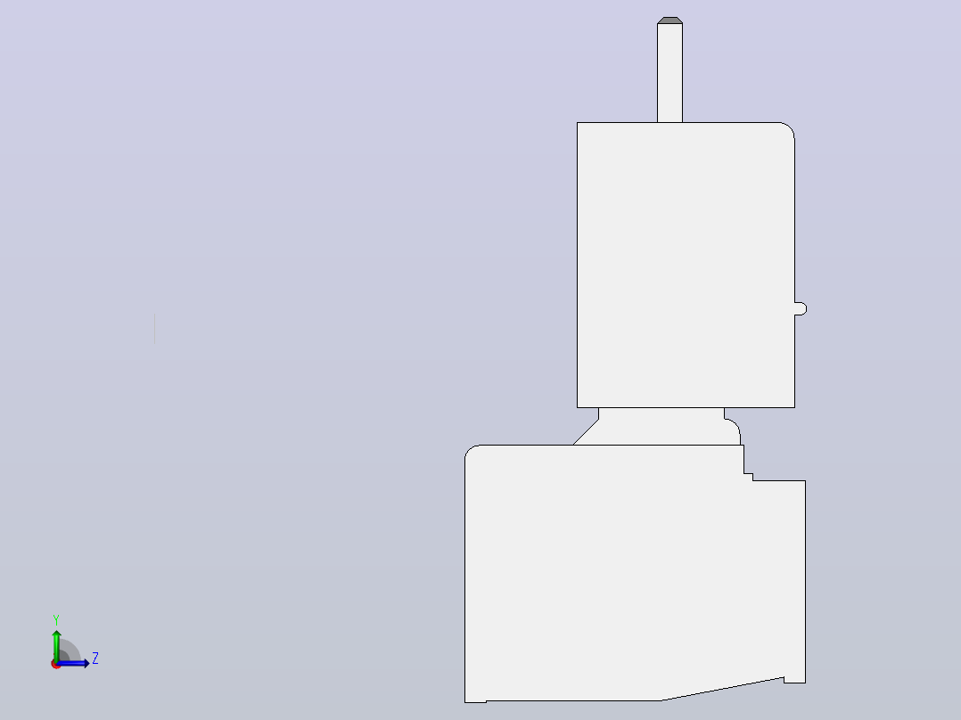 4针端子连接器左视图