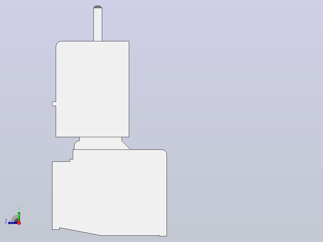4针端子连接器右视图