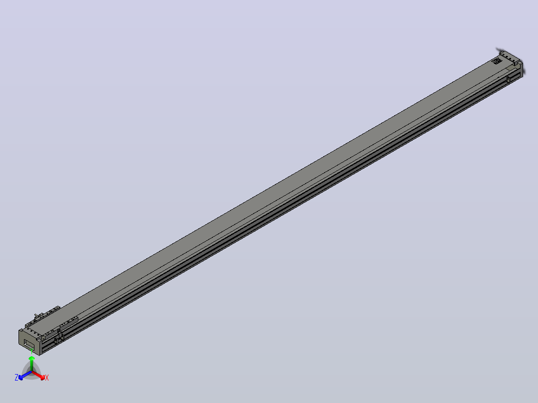 直驱直线电机轴TPA-LNP3-120-35C3-1-L2520-3-C-10-N3正等轴测图