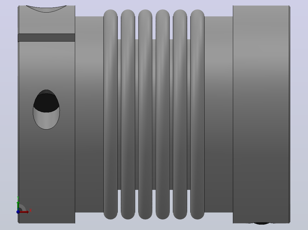 JB-2波纹管联轴器_JB2-65-25-25前视图