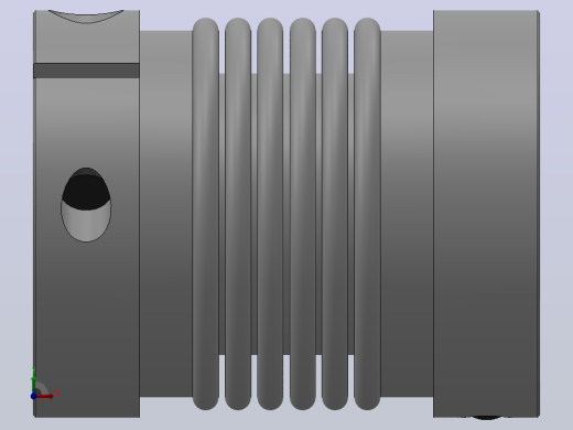 JB-2波纹管联轴器_JB2-65-25-25前视缩略图