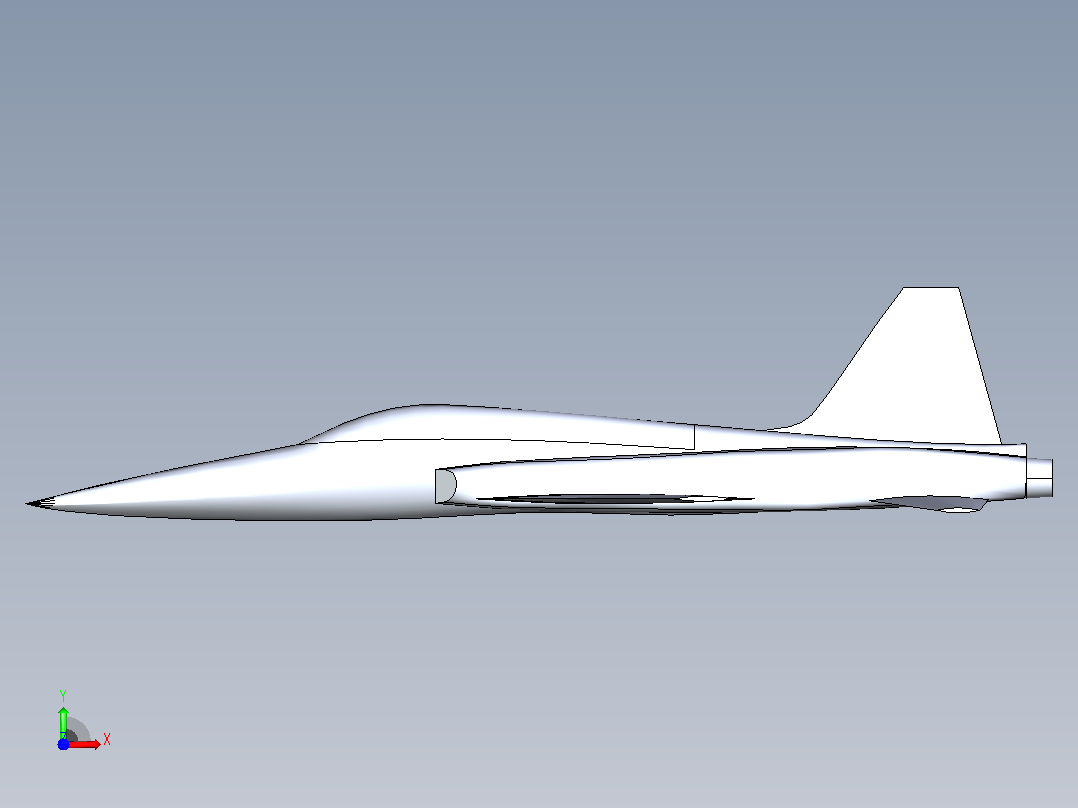 NF-5A自由战斗机前视图