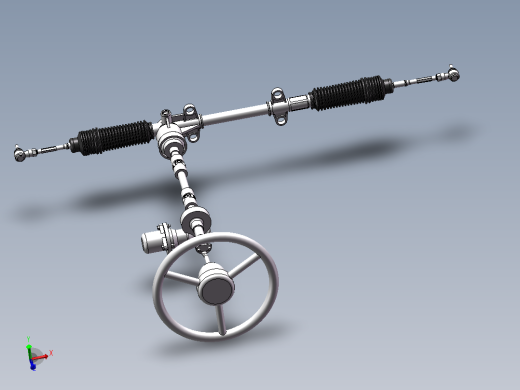 小型电动汽车电动助力转向系统  sw+CAD