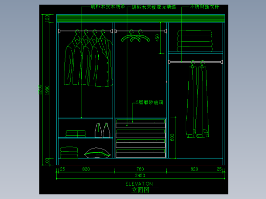家装类CAD图块(五)-FH01100D