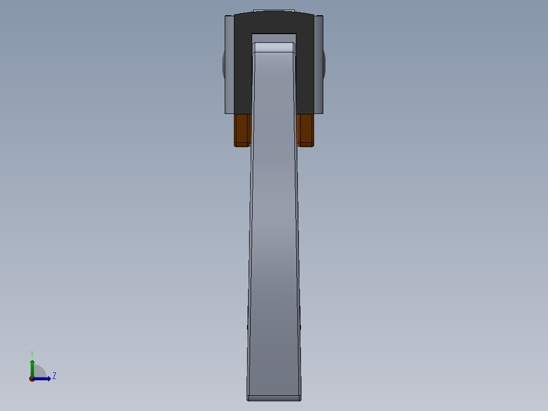 solidworks 约根森- 12英寸齿钳组装左视图