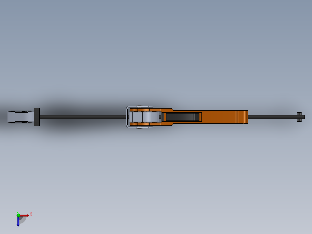 solidworks 约根森- 12英寸齿钳组装俯视图