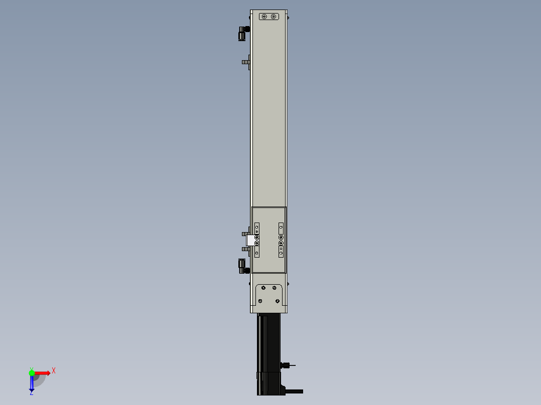 Toyo东佑达直线模组-ECH6-300-BC+煞車-反俯视图