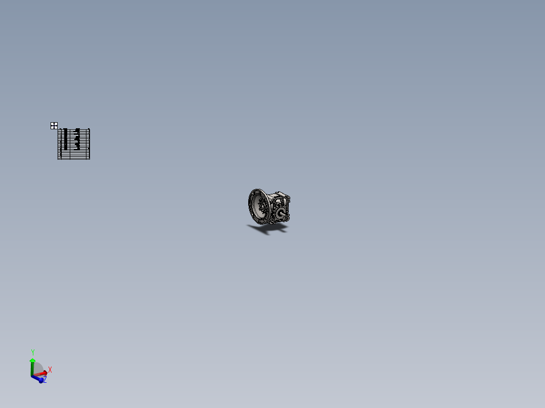 蜗轮蜗杆齿轮箱3D图纸 solidworks设计 附STEP IGS