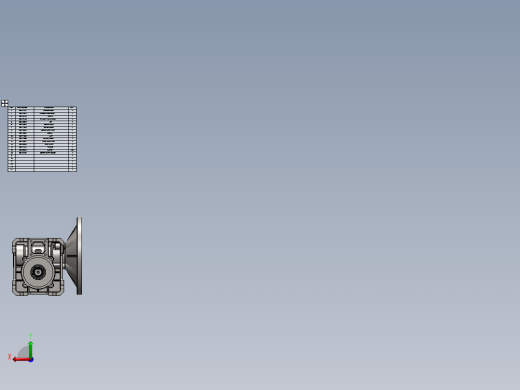 蜗轮蜗杆齿轮箱3D图纸 solidworks设计 附STEP IGS后视缩略图