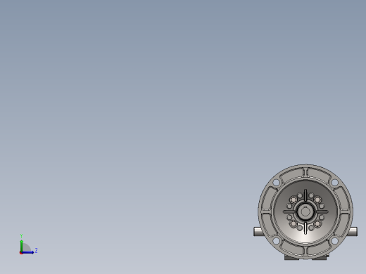 蜗轮蜗杆齿轮箱3D图纸 solidworks设计 附STEP IGS左视缩略图