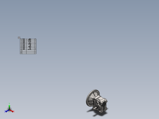蜗轮蜗杆齿轮箱3D图纸 solidworks设计 附STEP IGS正等轴测缩略图