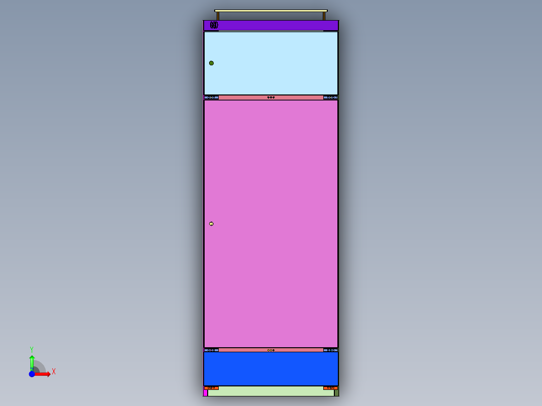 动力柜低压成套配电箱前视图