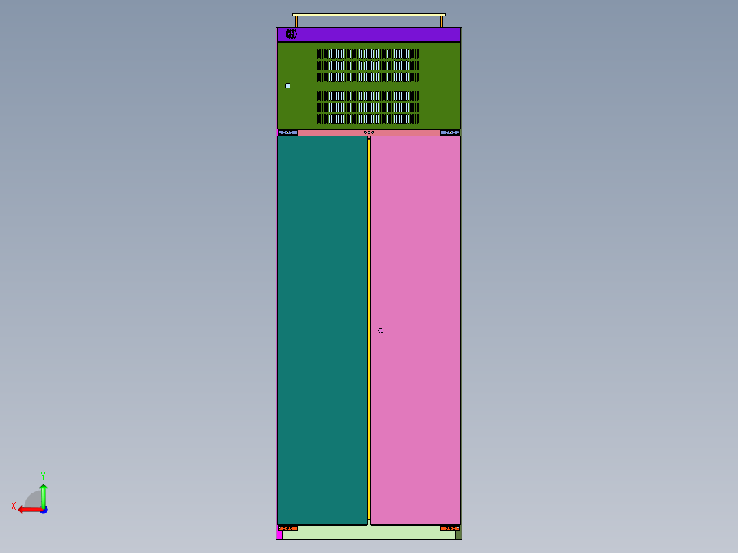 动力柜低压成套配电箱后视图