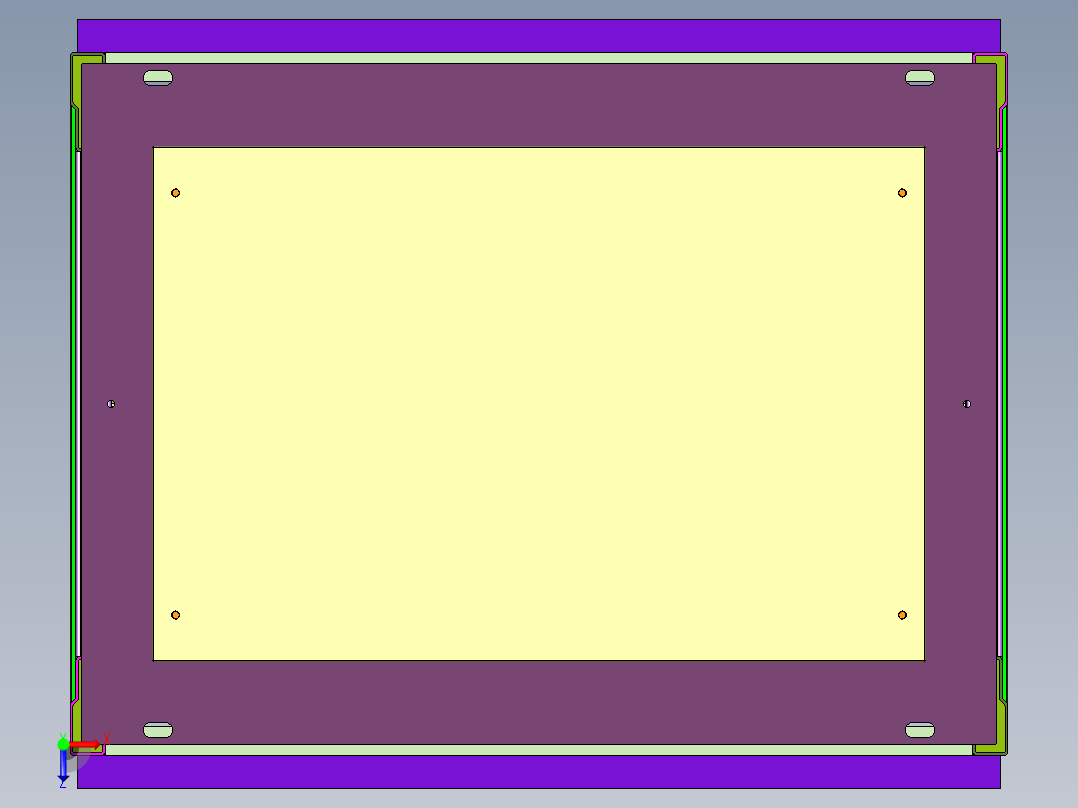动力柜低压成套配电箱俯视图