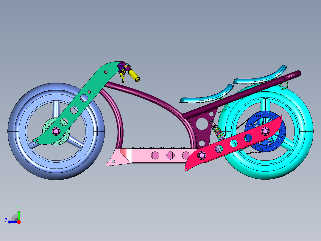 低趴电机电摩右视图