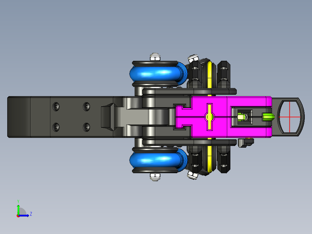 弹弓手枪左视图