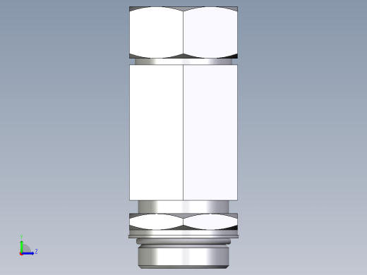 卡套式工业通用硬管接头EO_Adjustable_locknut_run_tee_LEE35LMORCF左视缩略图