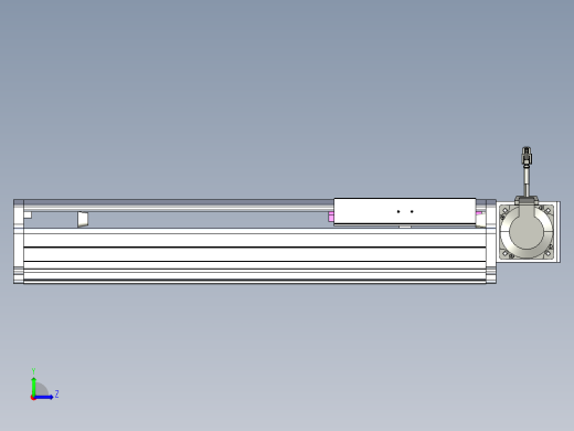 东锦同步带传动-直线滑台模组DH210B-L150-S350-BL-P750W-C3左视缩略图