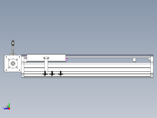 东锦同步带传动-直线滑台模组DH210B-L150-S350-BL-P750W-C3右视缩略图