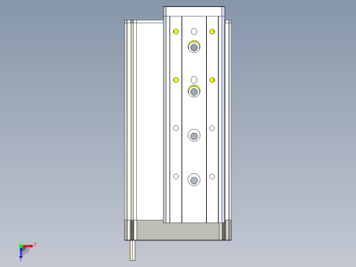 威洛博小滑台-LES25-L8-S100-BR俯视缩略图