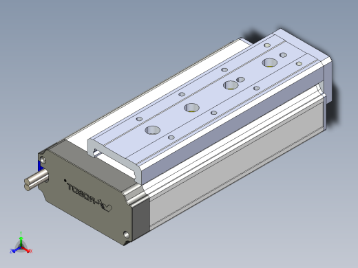 威洛博小滑台-LES25-L8-S100-BR正等轴测缩略图