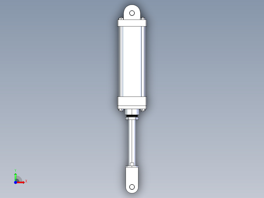 液压缸 油缸 (5)前视图