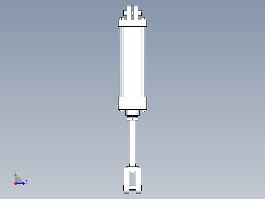 液压缸 油缸 (5)左视图