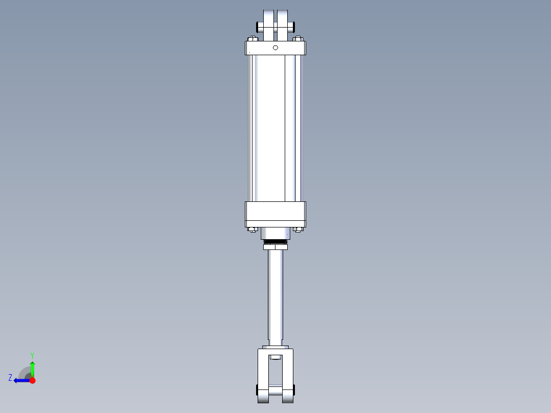 液压缸 油缸 (5)右视图
