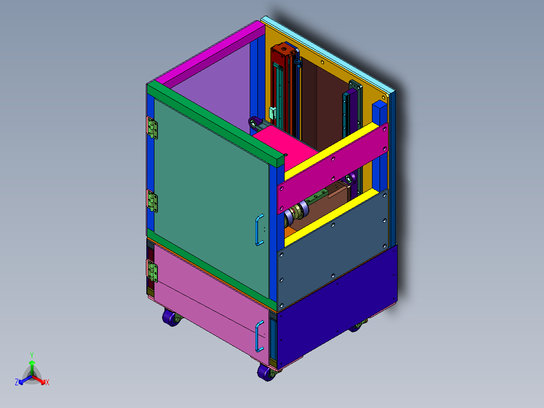 轻型载板回流升降机构