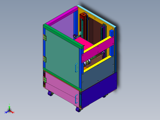 轻型载板回流升降机构