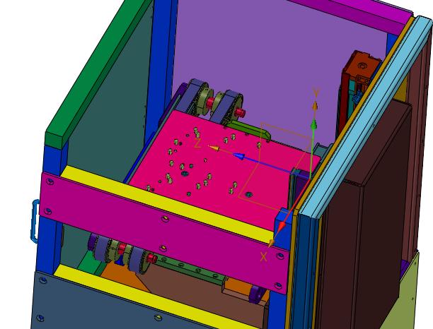 轻型载板回流升降机构