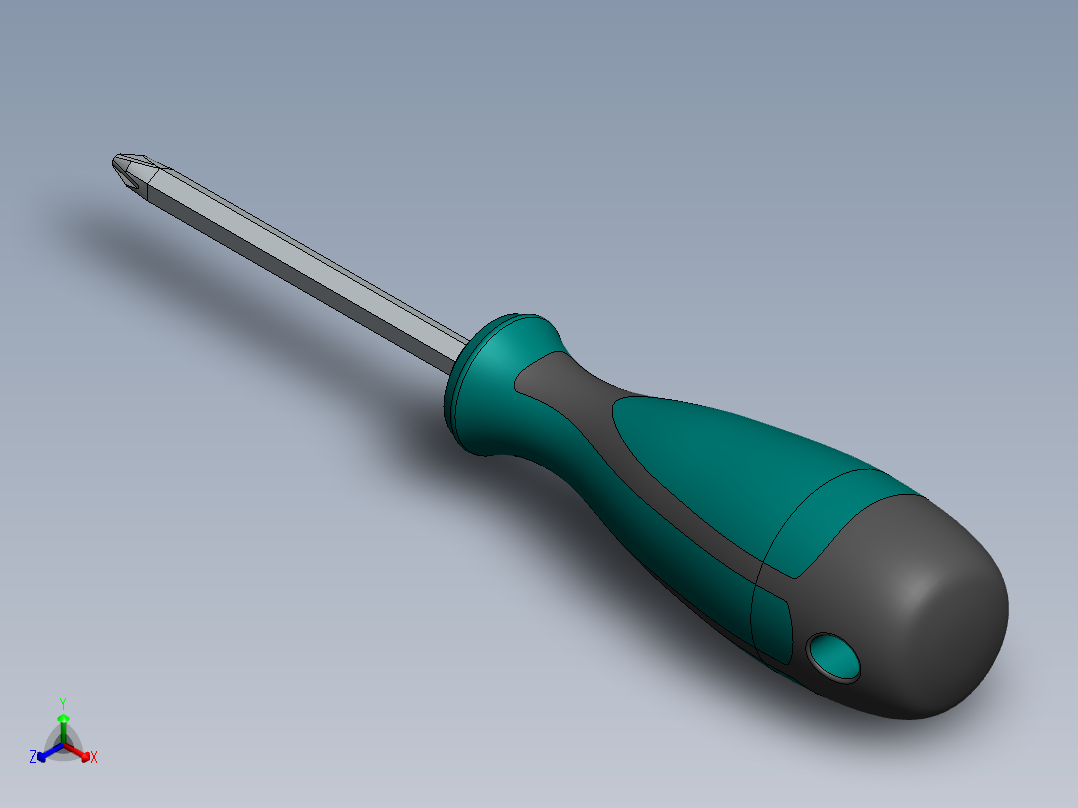 螺丝起子正等轴测图