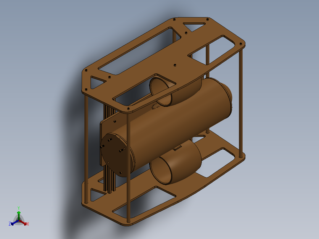 水下无人机（AUV）--sw正等轴测图
