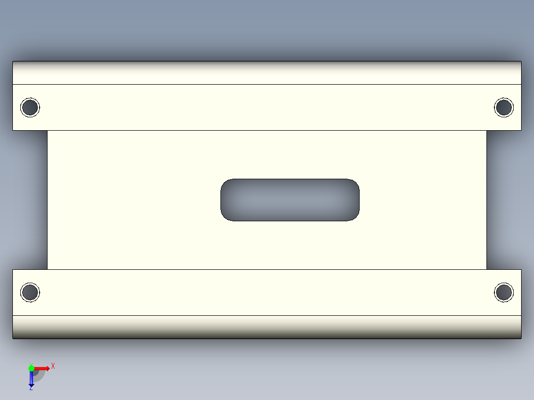 C型120-50-30-6槽钢俯视图