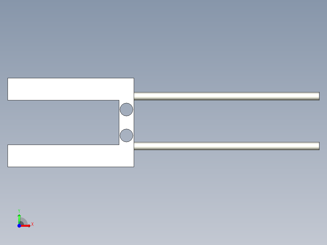 槽型光纤FT-U82前视图