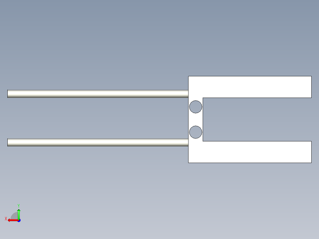 槽型光纤FT-U82后视图