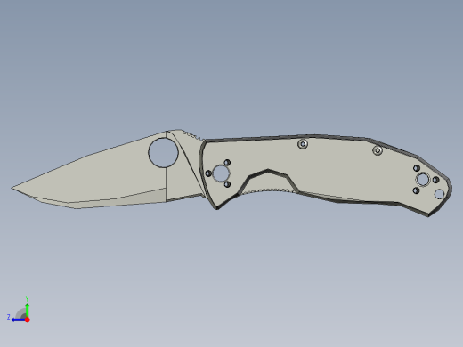 Spyderco 折叠刀右视缩略图