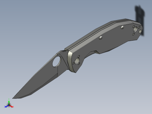 Spyderco 折叠刀正等轴测缩略图