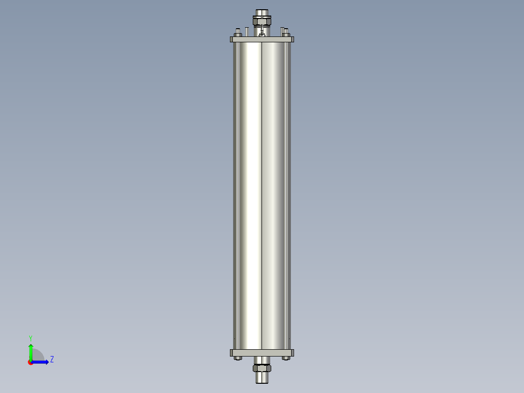 碟管式120公斤高压膜 DTRO模型左视图