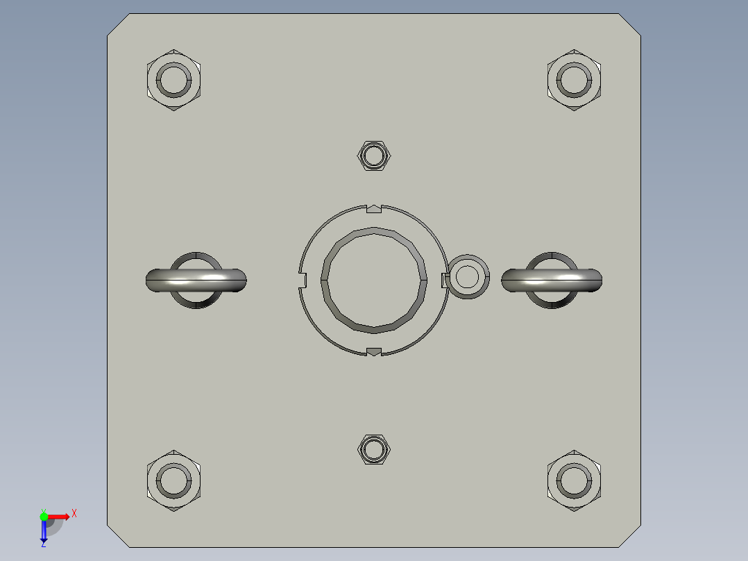 碟管式120公斤高压膜 DTRO模型俯视图