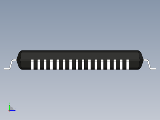 元器件3D封装LQFP-64-182左视缩略图