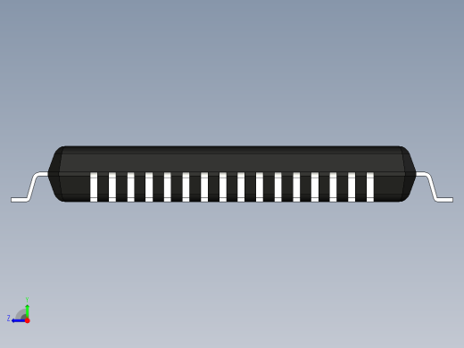 元器件3D封装LQFP-64-182右视缩略图