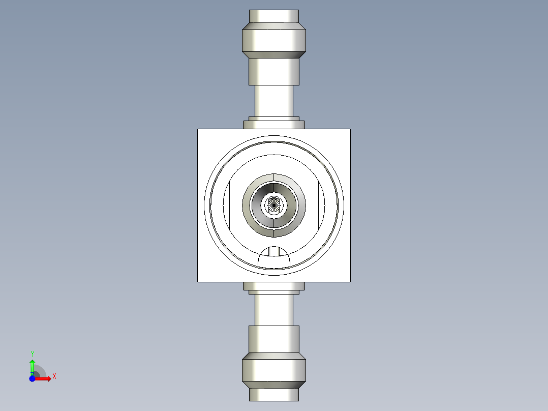 微型阀-微型液体阀-微小型分配阀系列图纸前视图