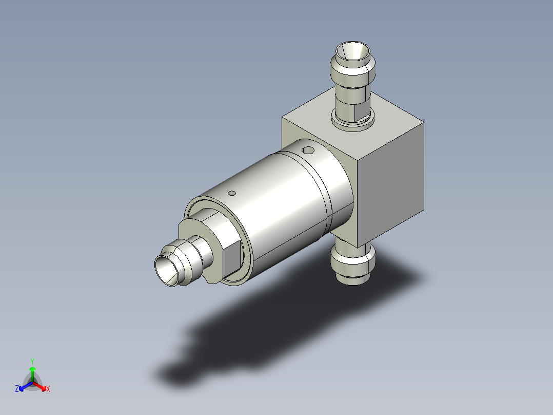 微型阀-微型液体阀-微小型分配阀系列图纸正等轴测图