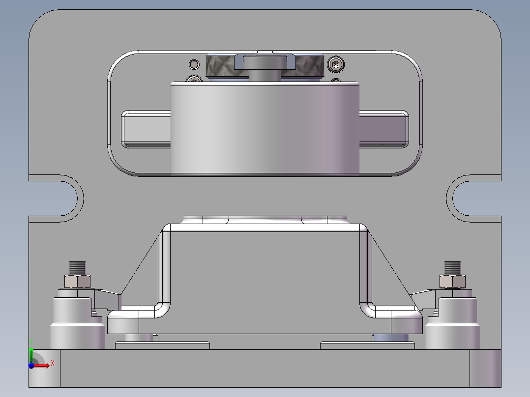 安装座镗φ50孔夹具前视图