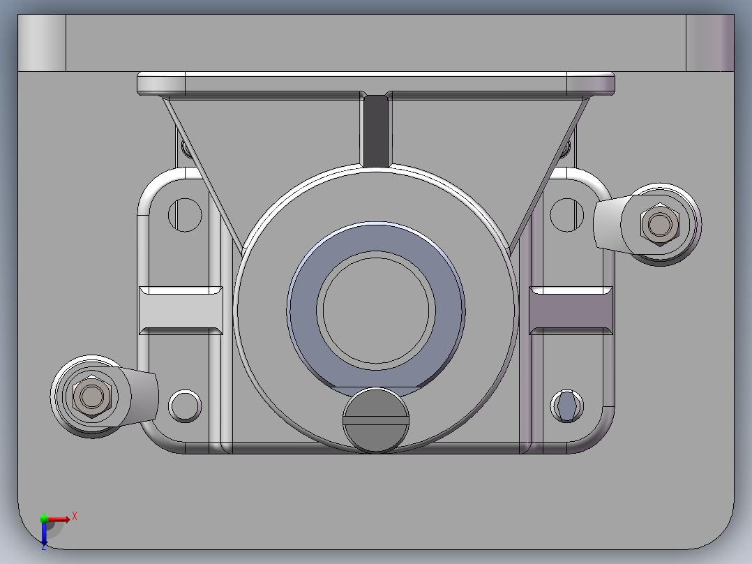 安装座镗φ50孔夹具俯视图