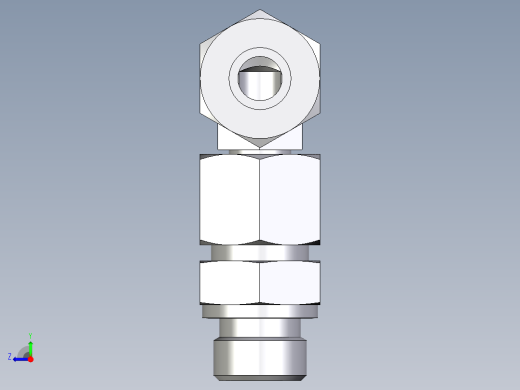 卡套式工业通用硬管接头EO_Assembled_adjustable_standpipe_elbow_EVW14SR71右视缩略图